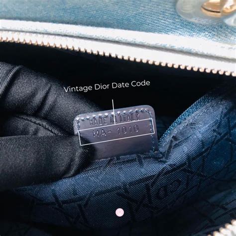 dior date code check|Dior leather bag date code.